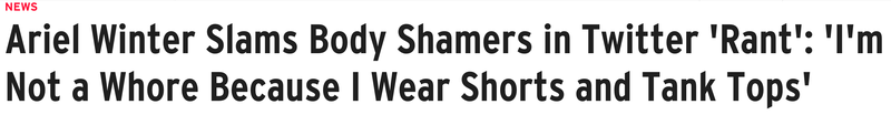 Illustration for article titled Some Things Ariel Winter Has Slammed